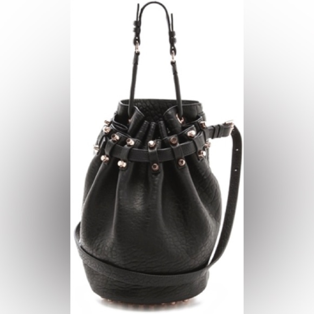Alexander Wang Black Leather Bucket Bag